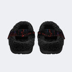 Cyber Horror Skull - Fur Lined Slippers/Sandals