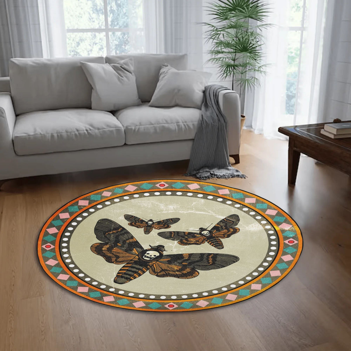 Vintage Death Moth - Floor Mat