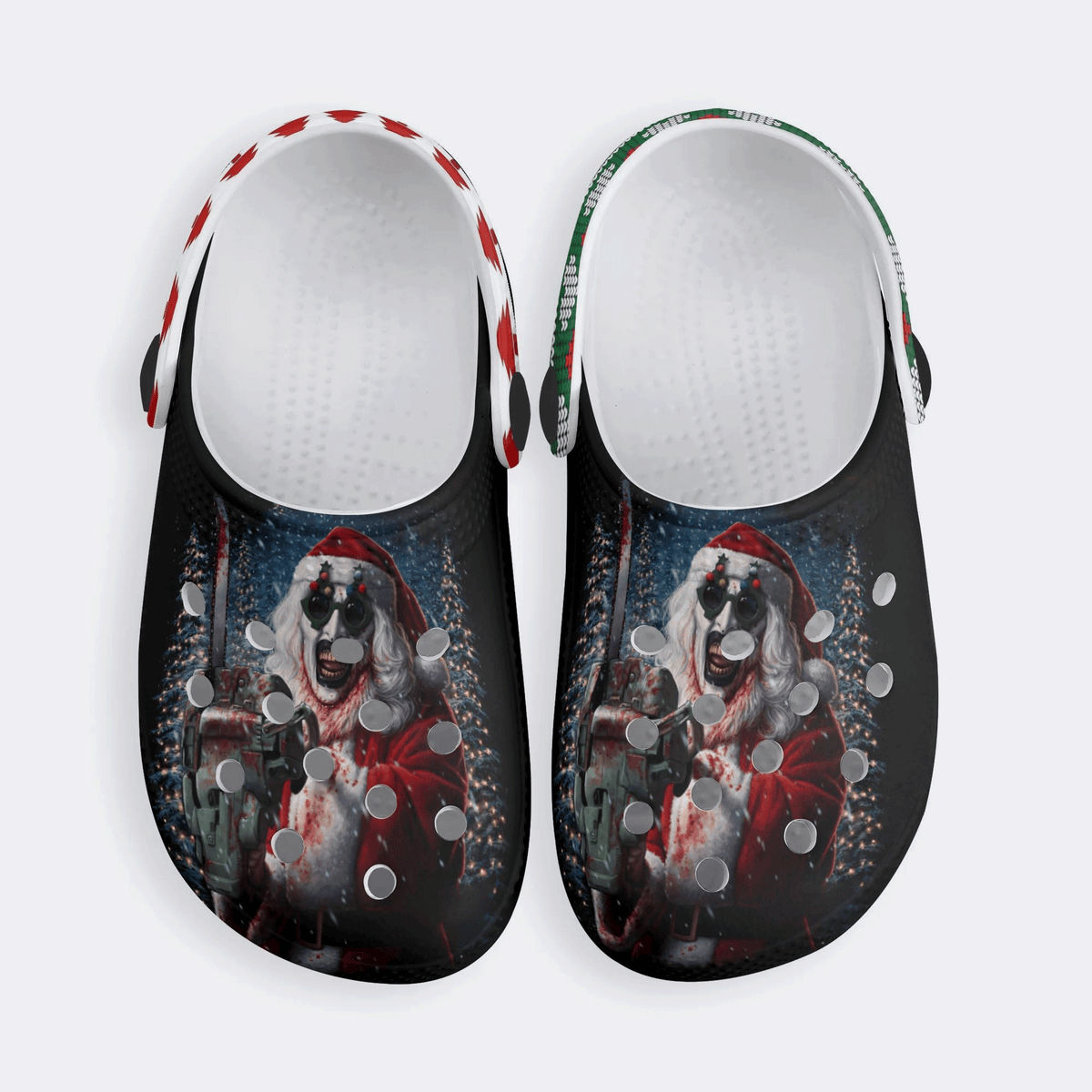 Horror Santa Claus Ghostface Print - Kid's Slippers/Sandals