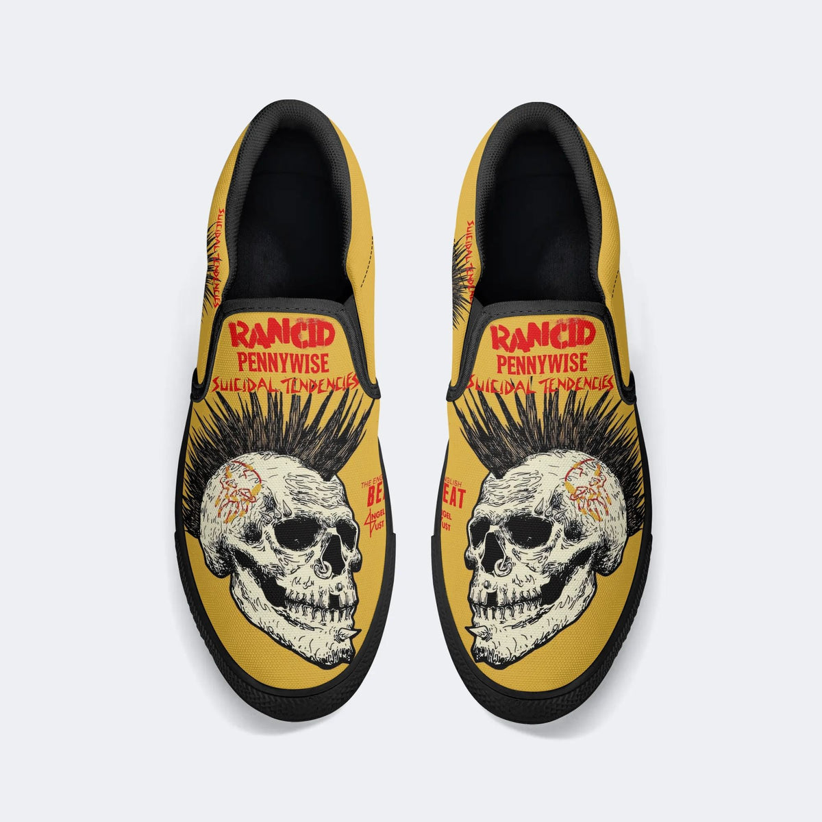 Rancid Skull Print - Slip On Shoes