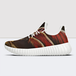 Skeleton Demon Print Mesh Knit Sneakers