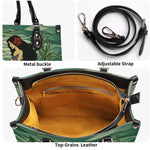 Mermaid Under The Sea - Leather Handbag