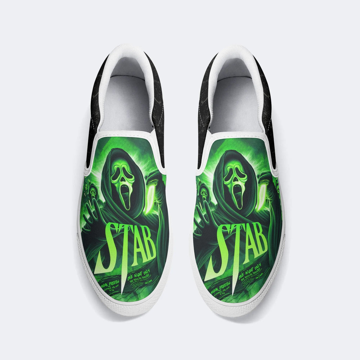 Unisex Horror Print - Slip On Shoes