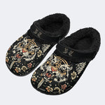 Vintage Tiger Funny Print - Fur Lined Slippers/Sandals