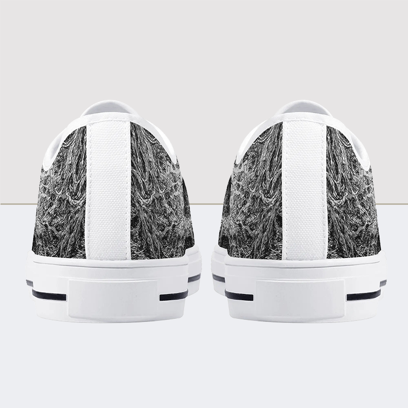 Cover for Caecus Skull Low Top Canvas Shoes