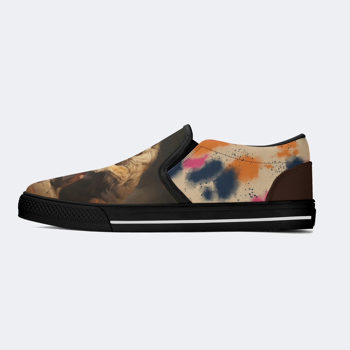 Unisex Roman Gladiator Performance Art Illustration - Slip On Shoes