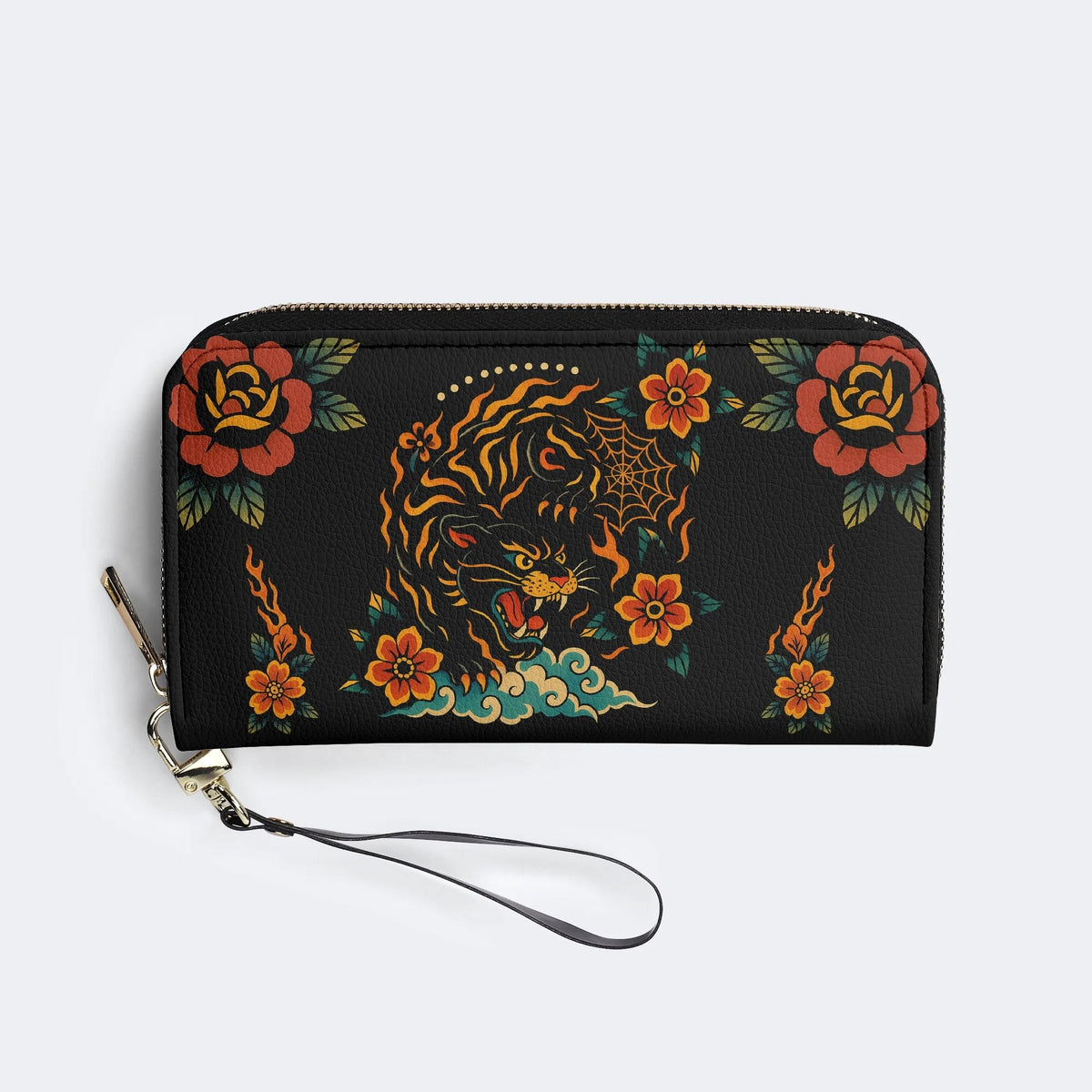 Black Panther Print - Leather Wallet