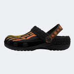 Yellow Gradient Skeleton Toes Skull - Fur Lined Slippers/Sandals