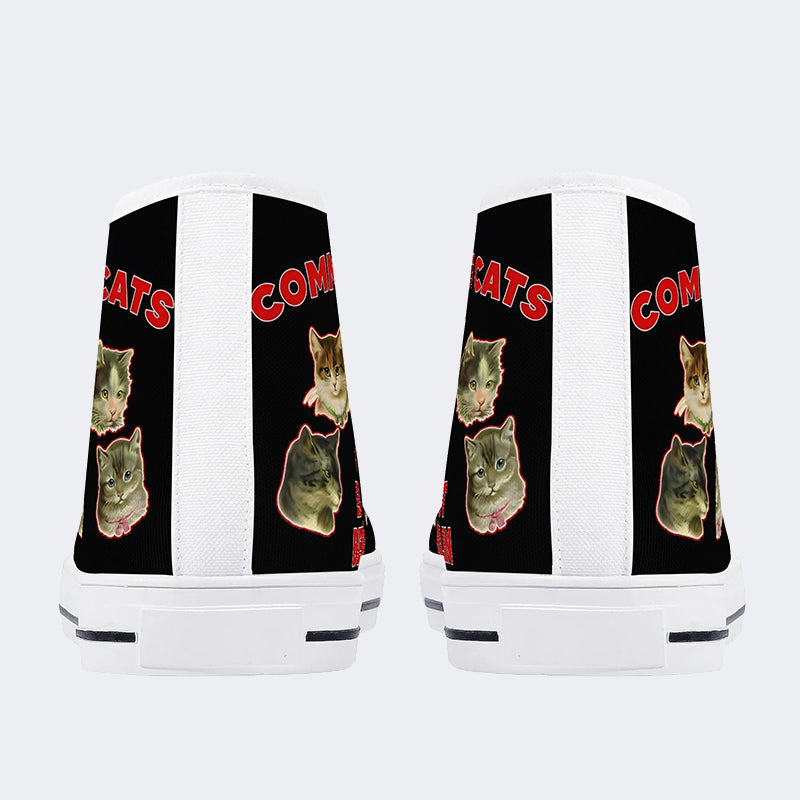 Communist Cats Of East Berlin Unisex - High Top Canvas