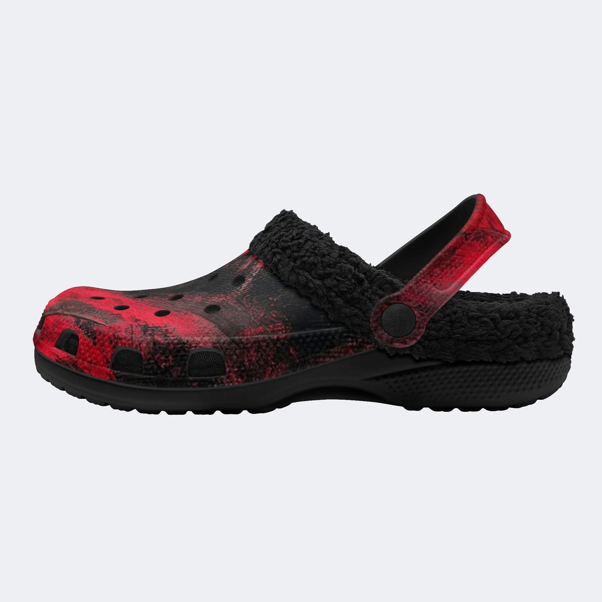 Bloody Textured Swirl - Fur Lined Slippers/Sandals