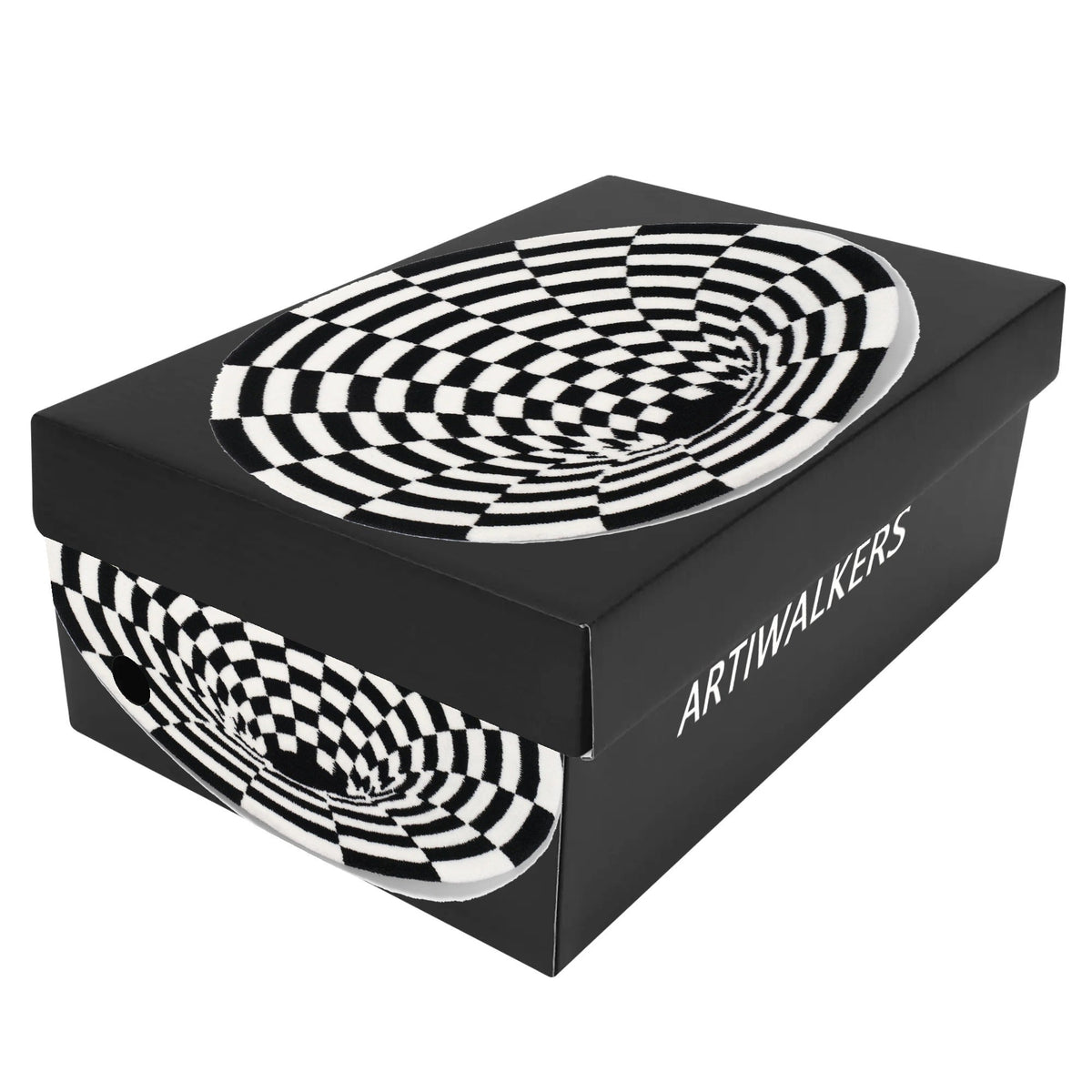 Visual Vortex Dunk Low Leather Sneakers