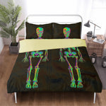 Gothic Skull Print - Three Piece Bedding Set