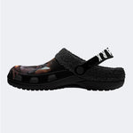 Horror Movie Vintage Print - Fur Lined Slippers