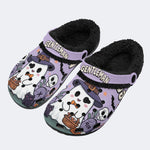 Spooky Ghost Gentleman - Fur Lined Slippers/Sandals