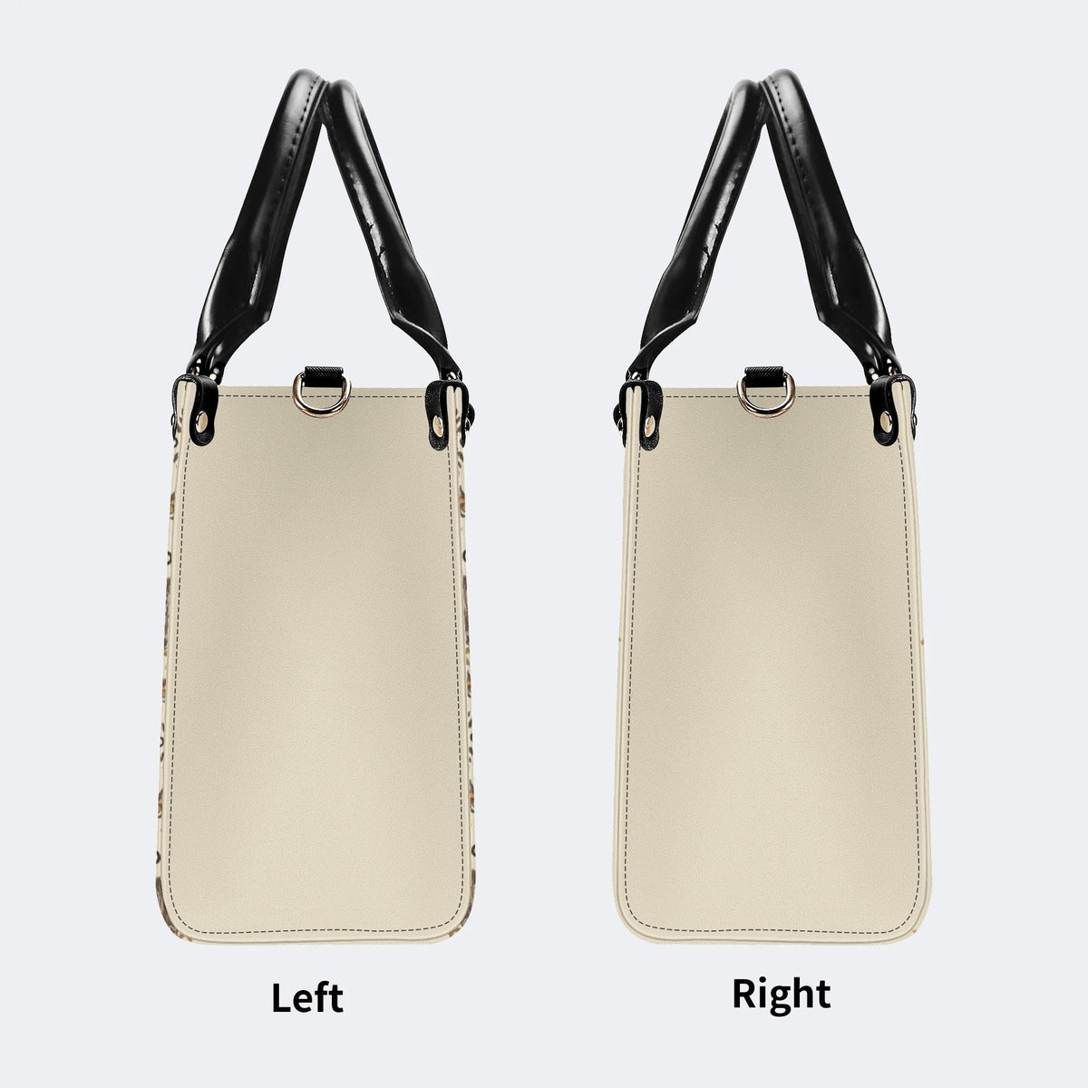 Moths Pattern Print - Leather Handbag