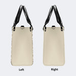 Moths Pattern Print - Leather Handbag