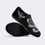 Surreal Death Moth Print - Slip On Shoes