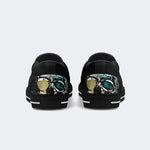 Unisex Skull Graphic Print - Slip On Shoes