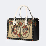 Traditional Tattoo Print - Leather Handbag