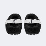 Gothic Ghost Bow - Fur Lined Slippers/Sandals