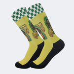 Vintage Wolfman Halloween Art - Crew Socks