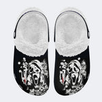 Horror Movie Graphic - Fur Lined Slippers