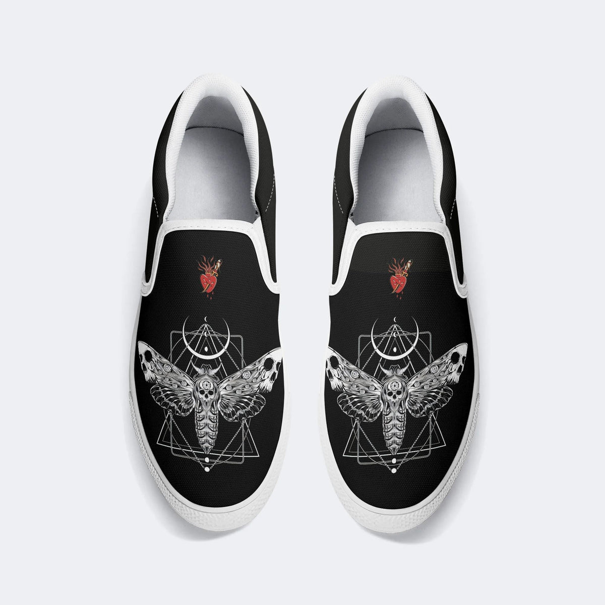 Surreal Death Moth - Slip On Shoes