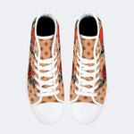 Vintage Rose Death Moth - High Top Canvas