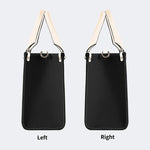Distorted And Separated Skull - Leather Handbag