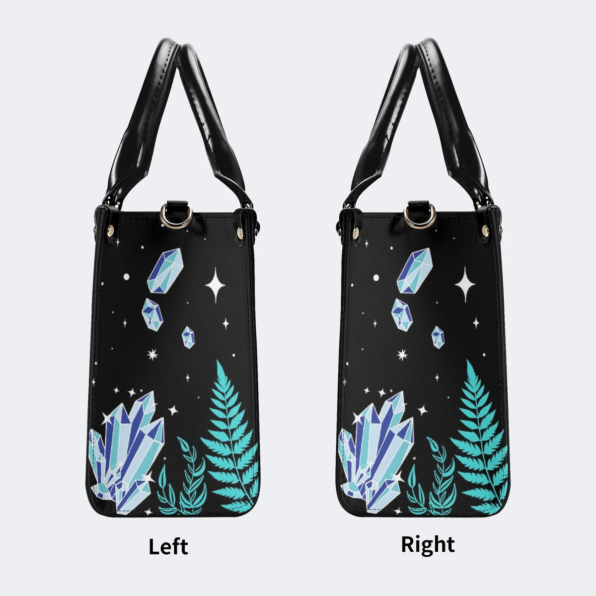 Death Moth Under The Stars - Leather Handbag