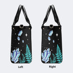 Death Moth Under The Stars - Leather Handbag