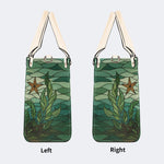 Mermaid Under The Sea - Leather Handbag