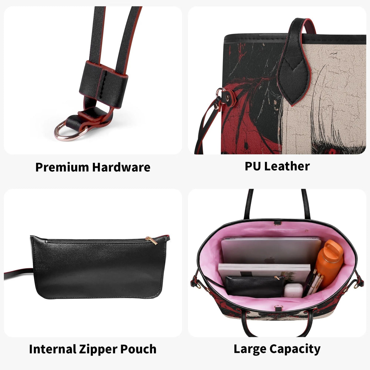 Gothic Demon Girl - Large capacity handbag