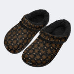 Spiderweb Gothic - Fur Lined Slippers/Sandals
