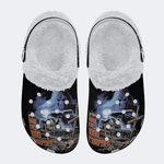 Horror House Of 1000 Corpses Print - Fur Lined Slippers/Sandals