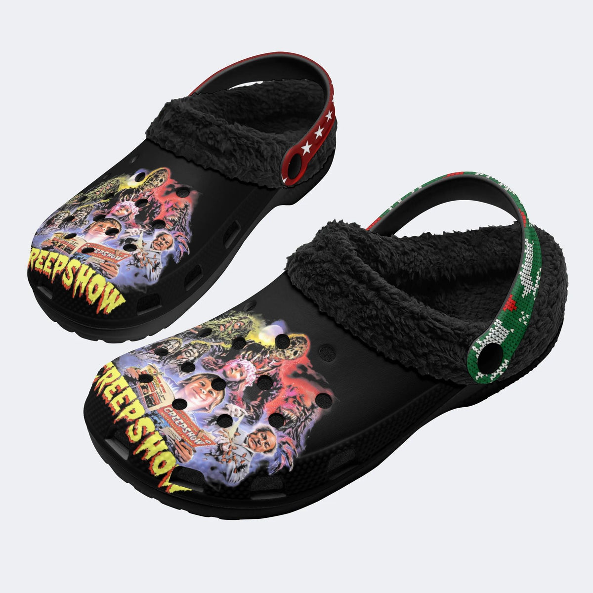 Unisex Horror Movies Print - Fur Lined Slippers/Sandals