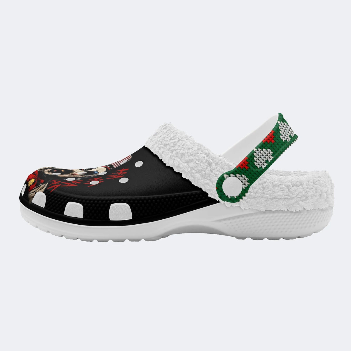 Horror Print - Fur Lined Slippers