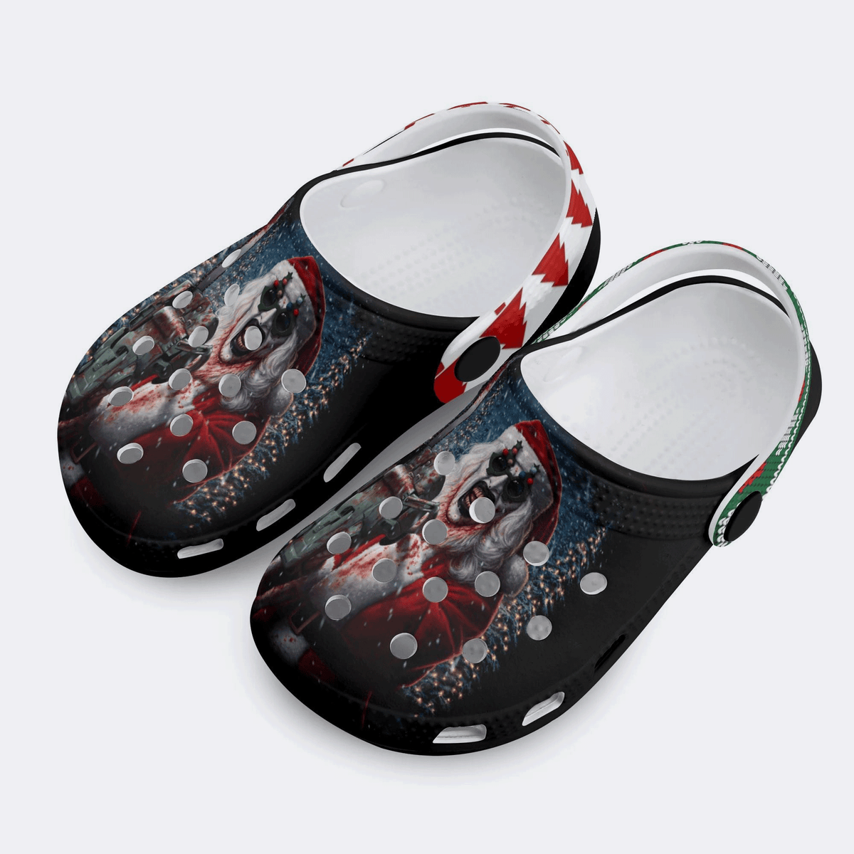 Horror Santa Claus Ghostface Print - Kid's Slippers/Sandals