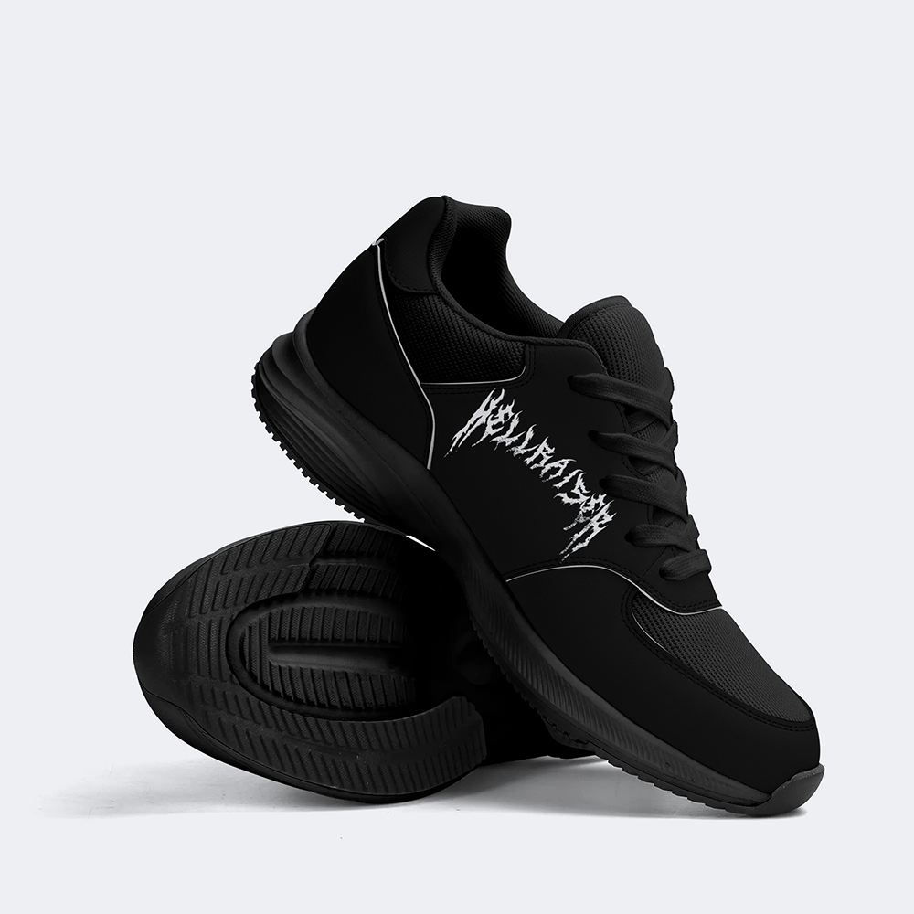 Unisex Black Metal Pinhead Print - Athletic Shoes