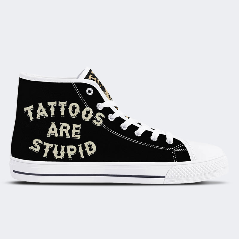 Unisex It's Always A Good Day For A New Tattoo Print - High Top Canvas