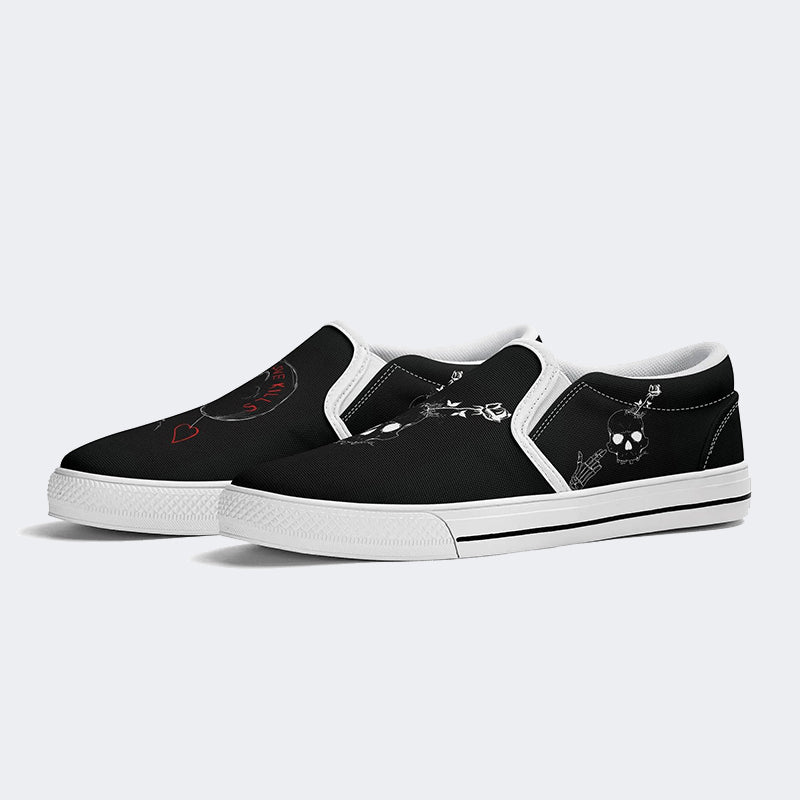 Skull Love Killers - Slip On Shoes