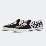 Skull Santa Print - Slip On Shoes