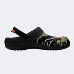 Zombie Skull Horror‑Fur Lined Slippers Sandals