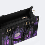 Forest Outside The Window - Leather Handbag