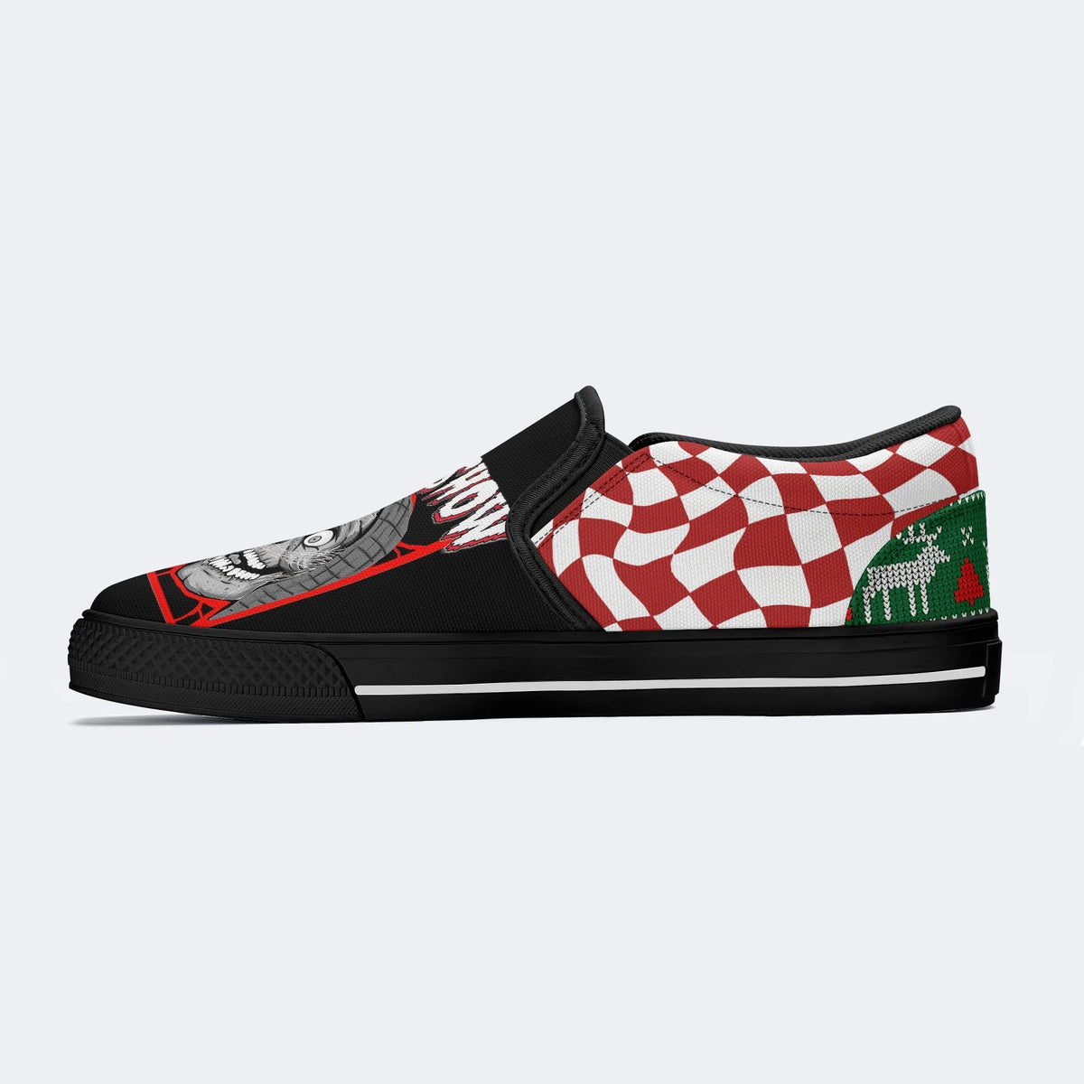 Horror Movie Graphic Print - Slip On Shoes