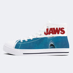 Quint's Shark Fishing Jaws Retro - High Top Canvas