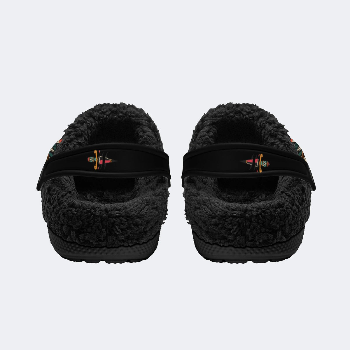 Tactical Panther Print - Fur Lined Slippers/Sandals