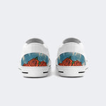 Unisex Tie Dye Skull Graphic Print - Slip On Shoes