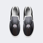 Unisex Skull Ghost Print - Slip On Shoes