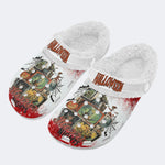 Halloween Horror Print - Fur Lined Slippers